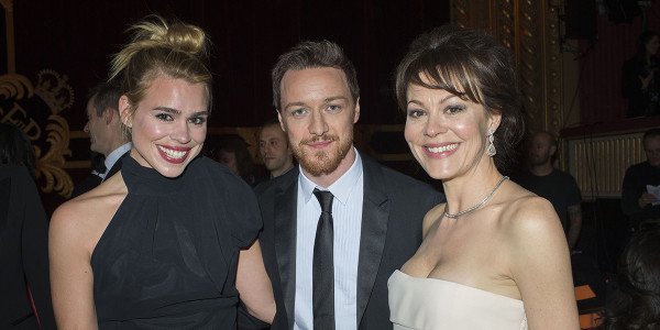 Billie Piper, James McAvoy and Helen McCrory at the 2013 Olivier Awards