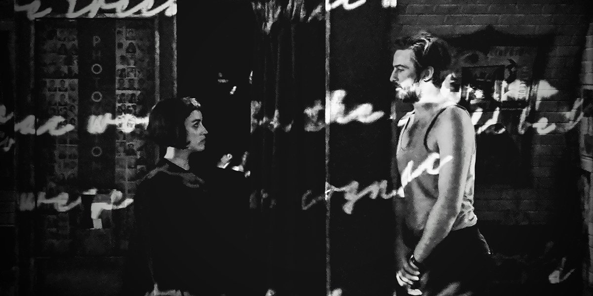 Amelie rehearsal shot 1 Audrey Brisson Chris Jared