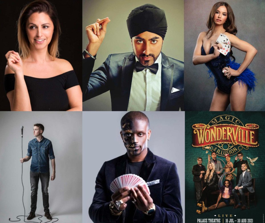 5 photos of magicians appearing as guest stars at Wonderville