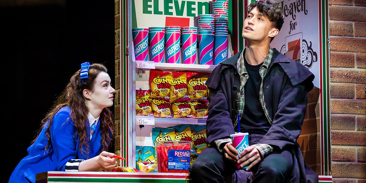 L R Christina Bennington Veronica Jordan Luke Gage JD Heathers The Musical Theatre Royal Haymarket