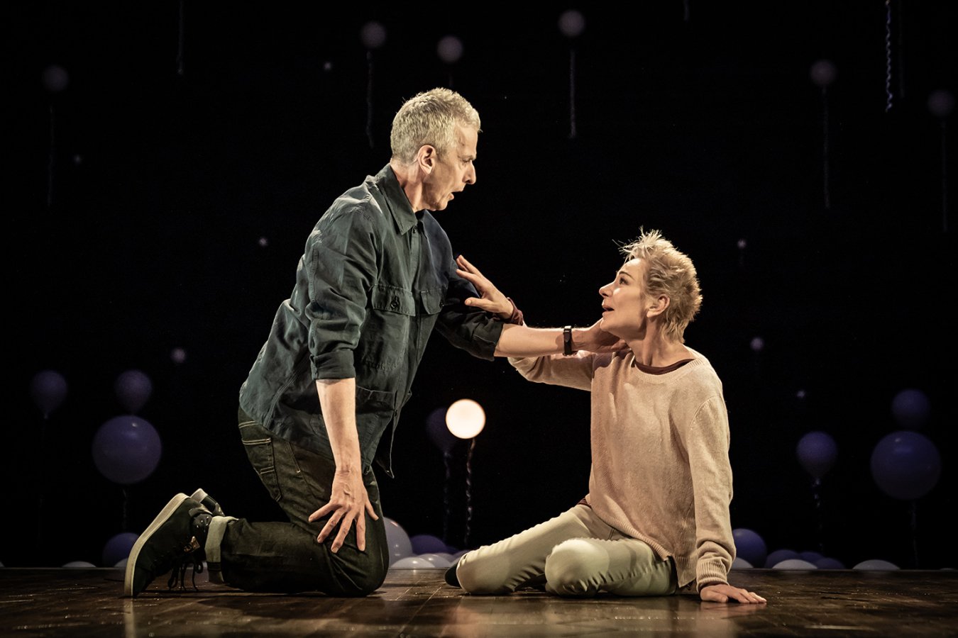 Constellations Peter Capaldi Zoe Wanamaker. image by Marc Brenner vbgvvd