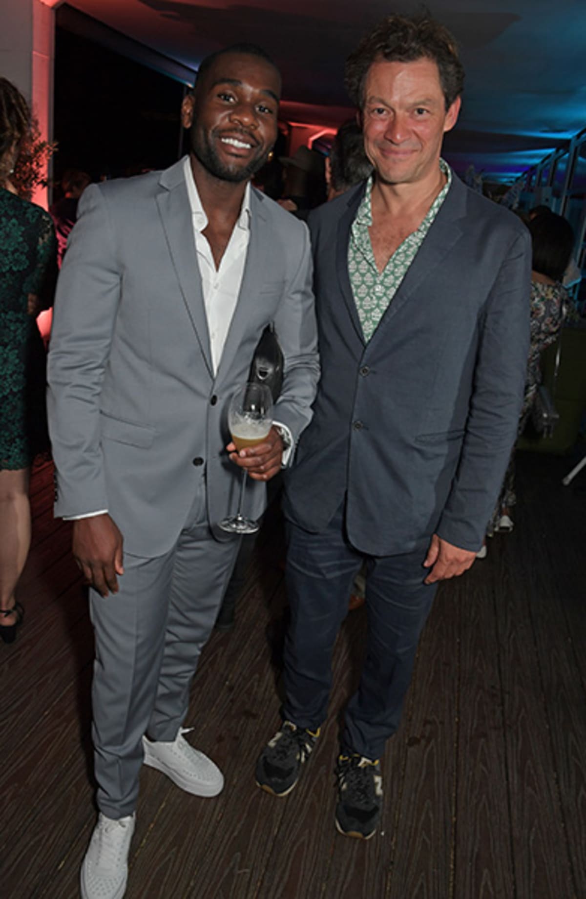 Stevie Basaula and Dominic West