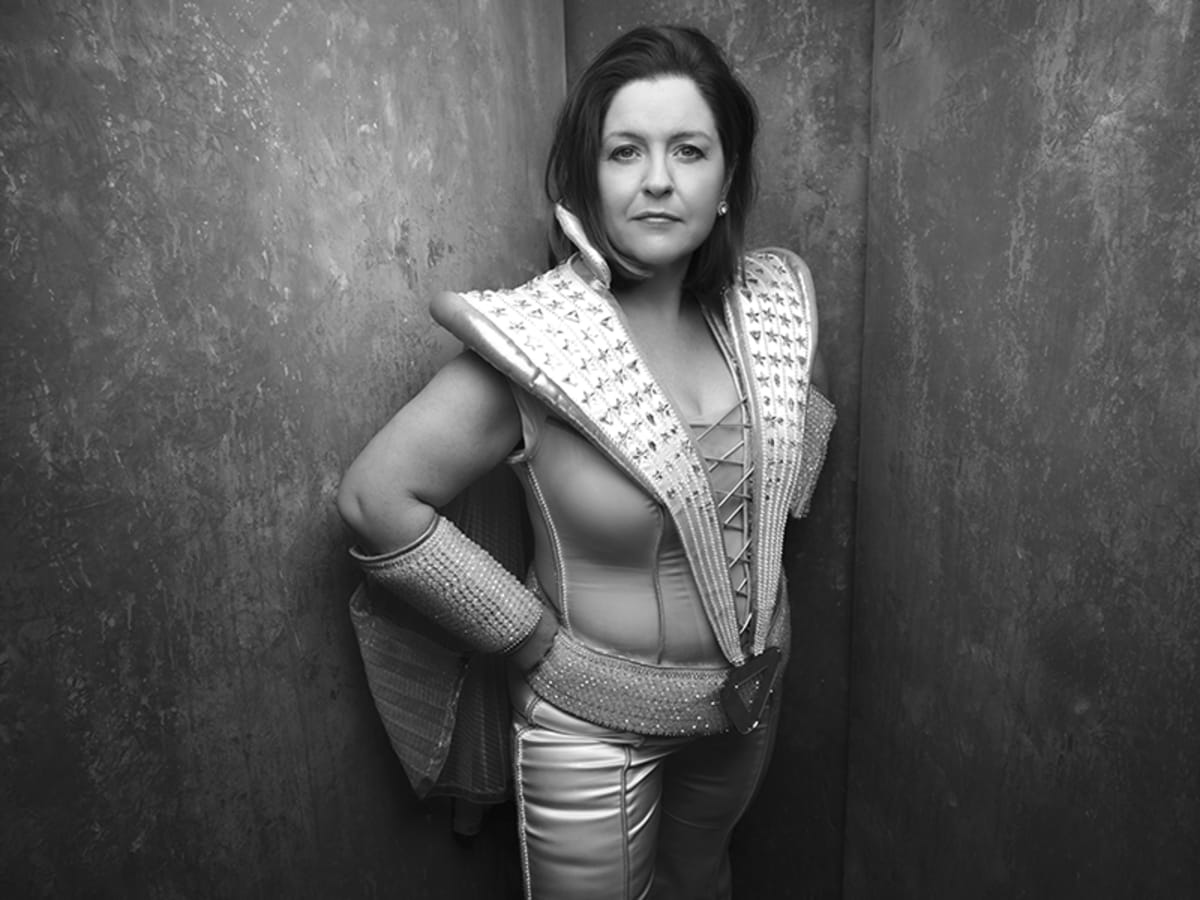 Gemma Goggin as Rosie in Mamma Mia. Photo by Rankin.