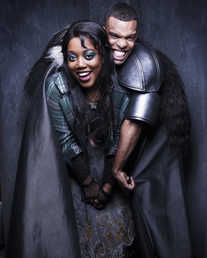 Georgina Onuorah Alternate Cinderella Caleb Roberts Prince Charming in Andrew Lloyd Webber s Cinderella at the Gillian Lynne Theatre c Rankin kccebn