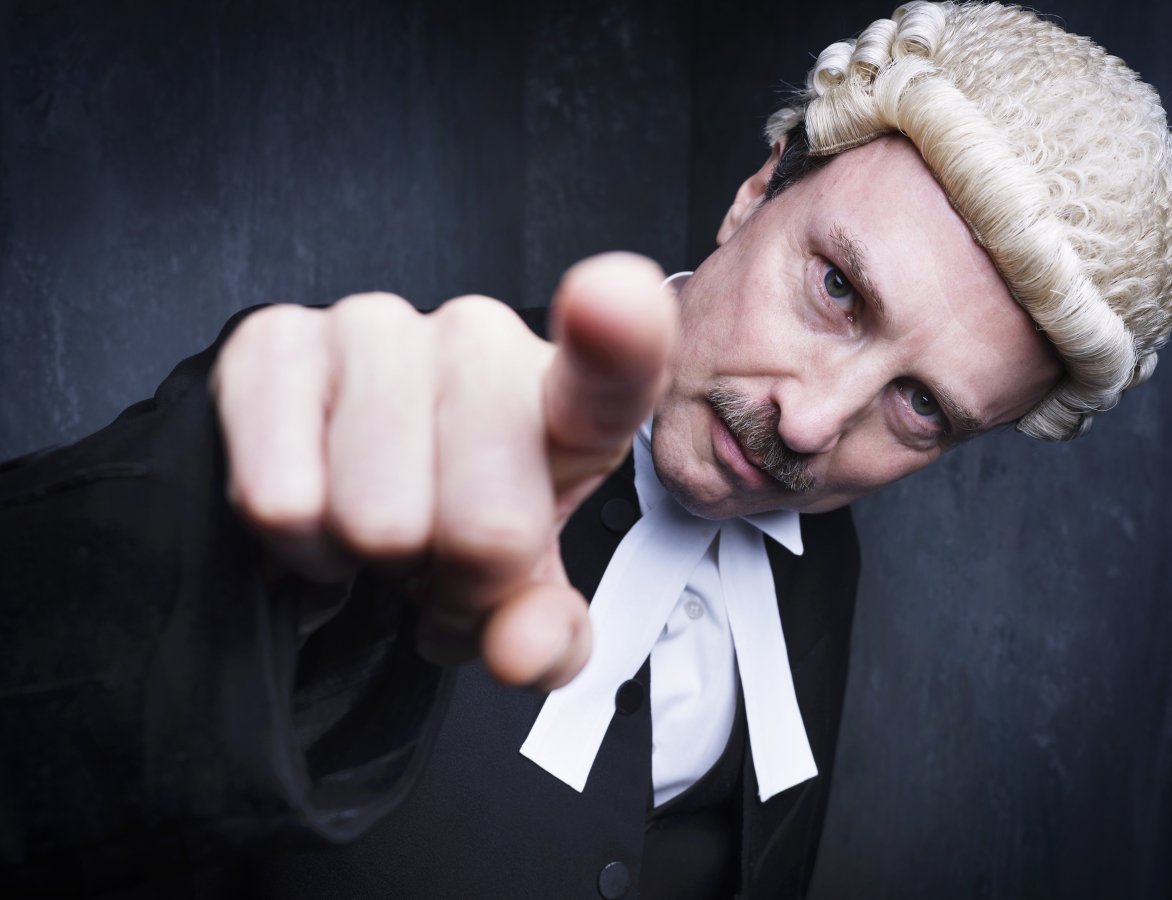 Jonathan Firth Sir Wilfrid in Witness For The Prosecution at London County Hall c Rankin kstphg