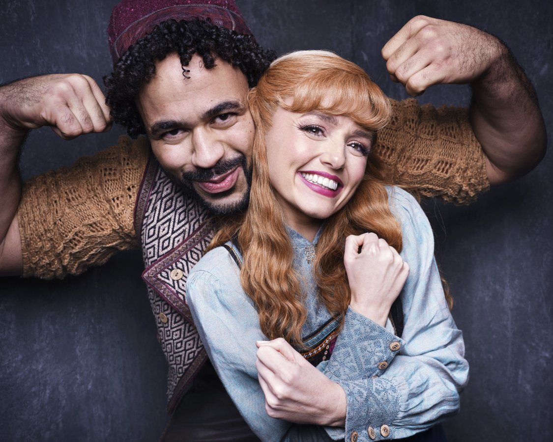 Obioma Ugoala Kristoff Stephanie McKeon Anna in Disney s Frozen at the Theatre Royal Drury Lane c Rankin mkf2va