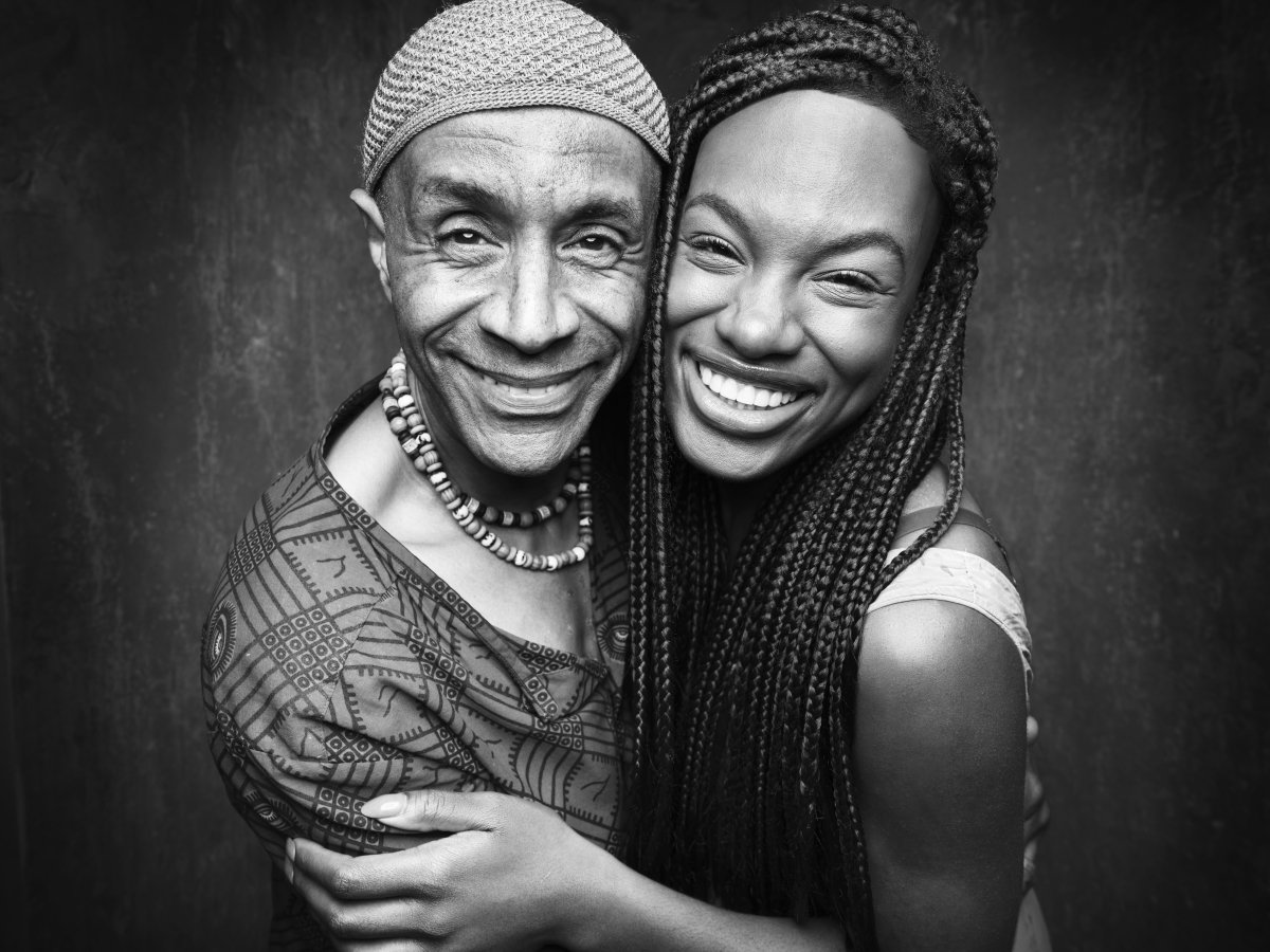 Richard Lloyd King Mafala Hatimbi Leanne Robinson Nabulungi in The Book of Mormon at the Prince of Wales Theatre c Rankin l9rov8