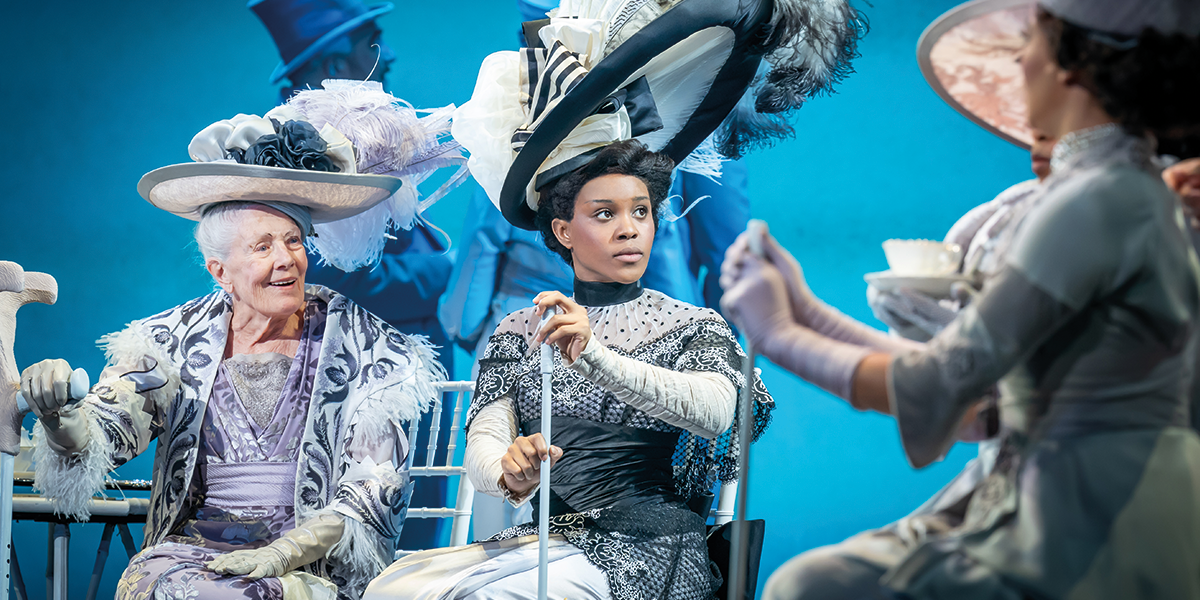 Dame Vanessa Redgrave as Mrs Higgins and Amara Okereke as Eliza Doolittle