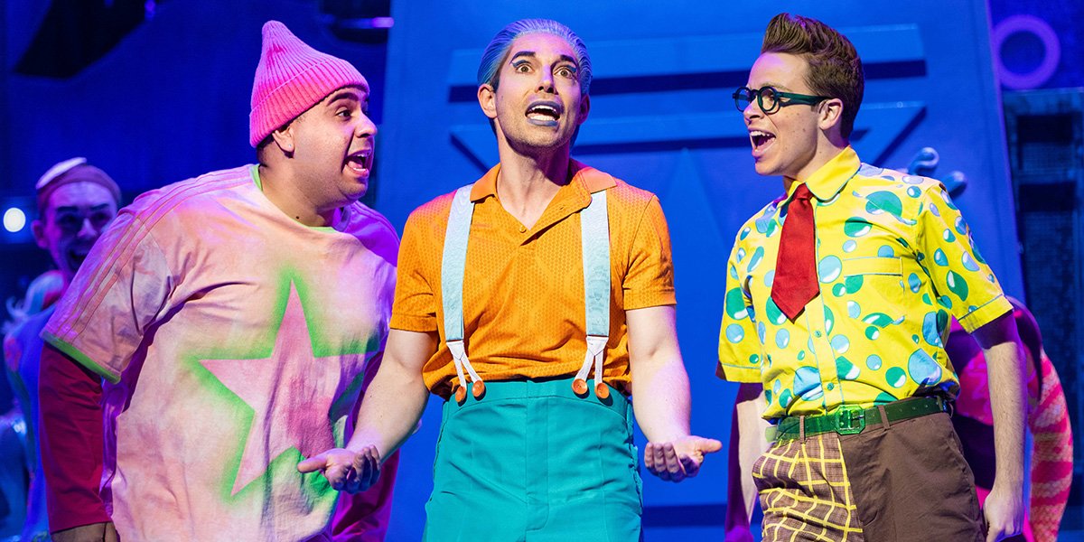 Irfan Damani Patrick Tom Read Wilson Squidward and Lewis Cornay SpongeBob . Photo Mark Senior juccc5