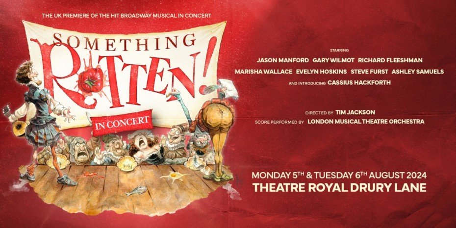 Something Rotten in Concert full cast poster Info Buchanan PR ju7tby